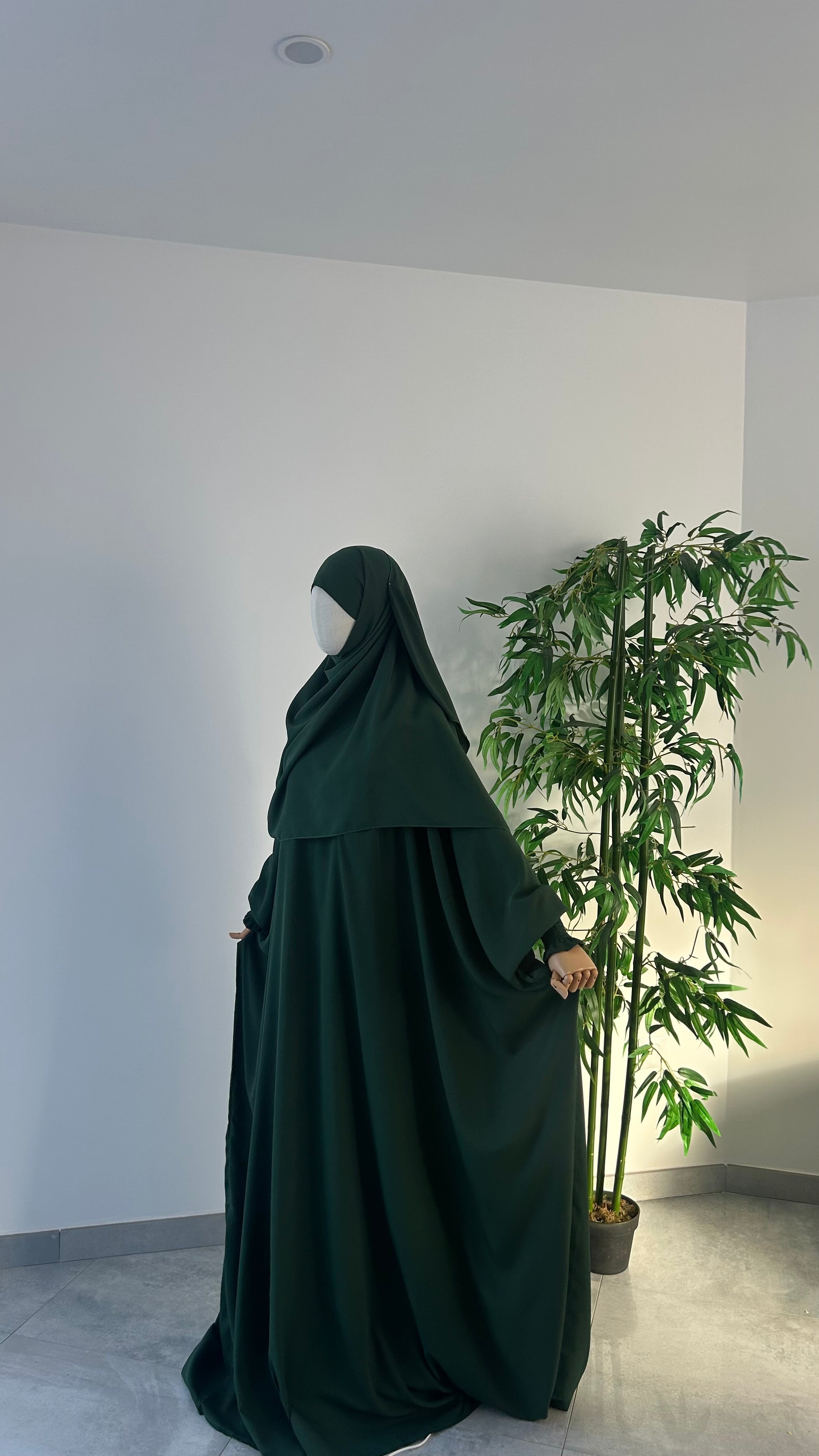 Ensemble Nissah Mastoura Vert Sapin