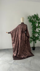 Abaya Nouha Rose Marroné