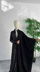 Abaya Nouha Noir Dentelle