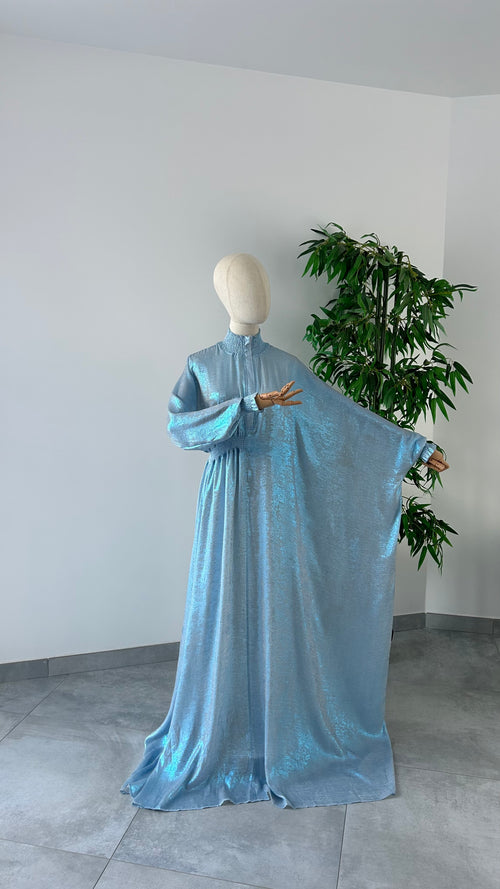 Abaya Nouha Bleu Ciel
