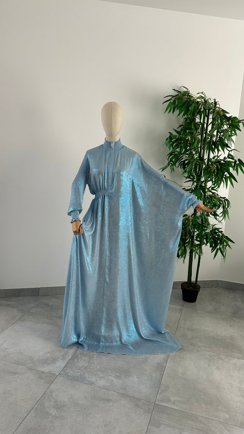 Abaya Nouha Bleu Ciel