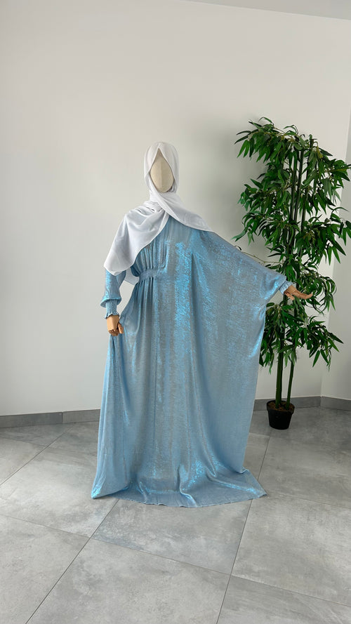 Abaya Nouha Bleu Ciel