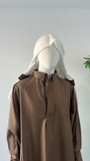Qamis Saoudien Marron